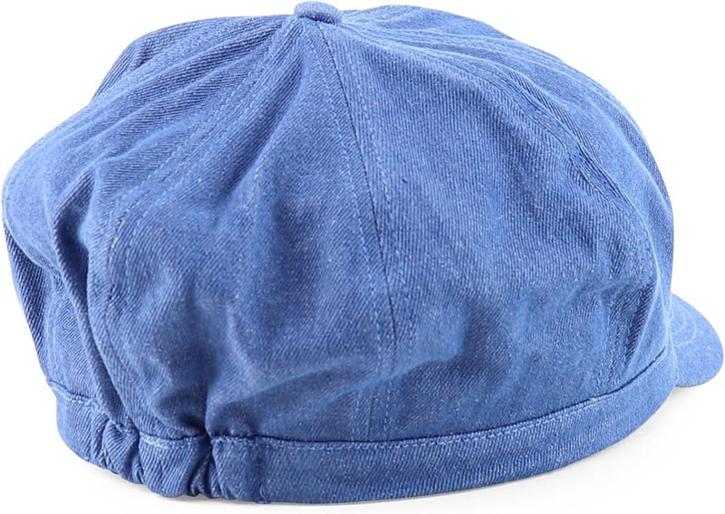 Armycrew 2XL Oversize Lightweight 100% Cotton Newsboy Cap with Elastic Back - Image 3